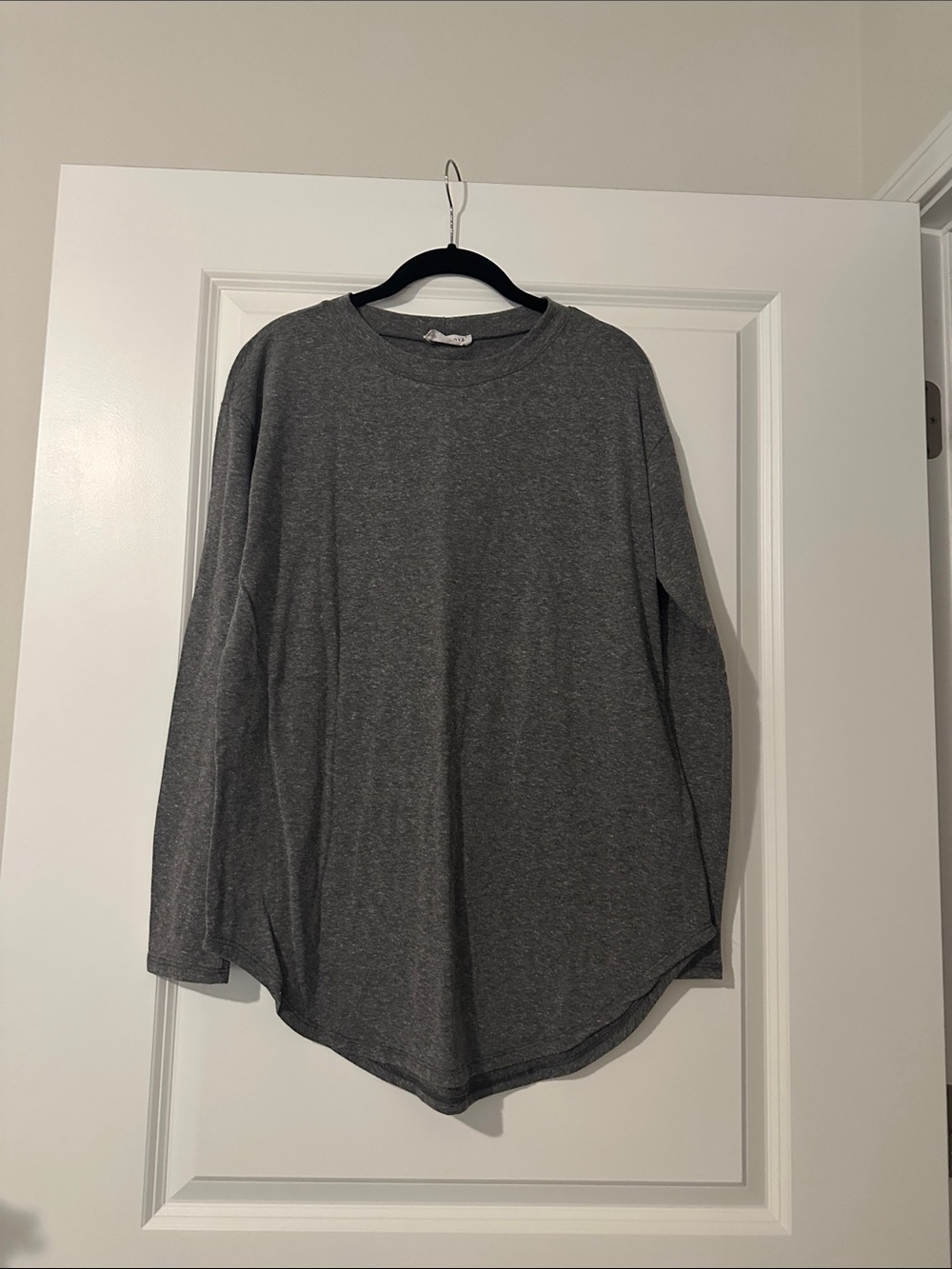 First Love Gray Long Sleeve Tee
